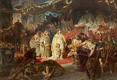 Archivo:Carl Theodor von Piloty Thusnelda im Triumphzug des Germanicus