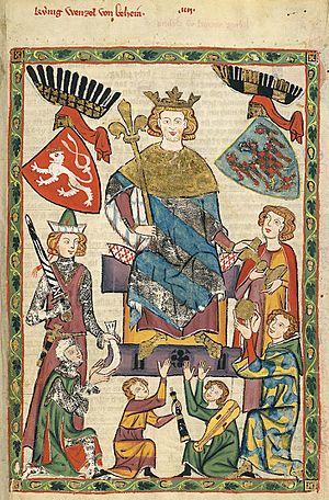 Archivo:Codex Manesse Wenzel II. von Böhmen