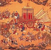 Archivo:Detail of The Emperor's Approach, Xuande period