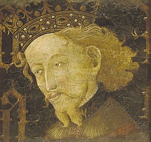 Archivo:El rey Jaime I el Conquistador, por Jaume Mateu