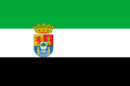 Flag of Extremadura with COA