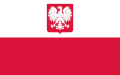 Flag of Poland (with coat of arms, 1980-1990)