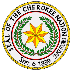 Archivo:Great seal of the cherokee nation
