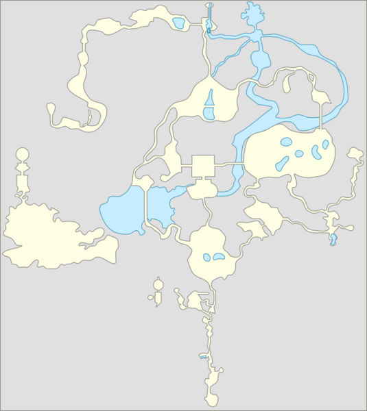 Hyrule paths Twilight Princess map