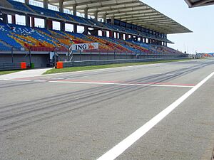 Archivo:Istanbul park start finish lane