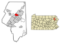Lackawanna County Pennsylvania Incorporated and Unincorporated areas Blakely Highlighted
