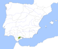Location map Taifa of Ronda