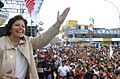Lourdes flores mitin