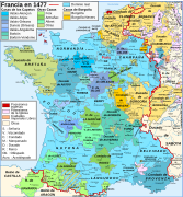 Map France 1477-es