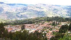Vista panorámica de Piscobamba en 2011