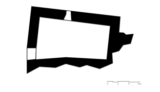 Plano del segundo nivel de la Iglesia fortaleza de Castielfabib