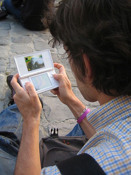 Playing Mario Kart