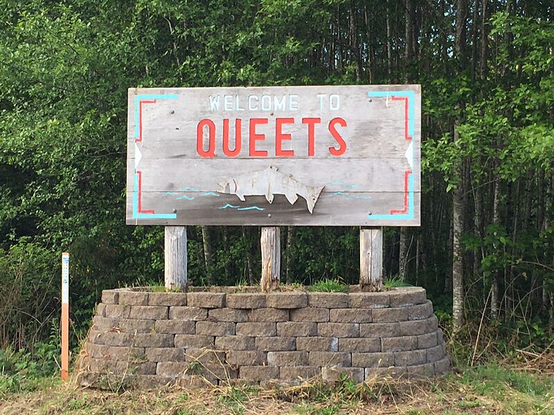 Queets, Washington sign