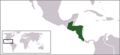 Ubicación Provincias Unidas del Centro de América
