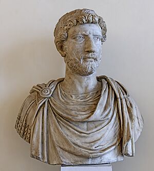 Archivo:(Venice) Ancient Roman busts in the Museo archeologico nazionale - Colossal head of Hadrian