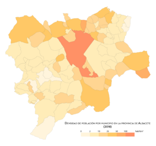 Albacete Densidad 2018