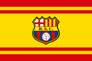 Archivo:Bandera oficial de Barcelona Sporting Club