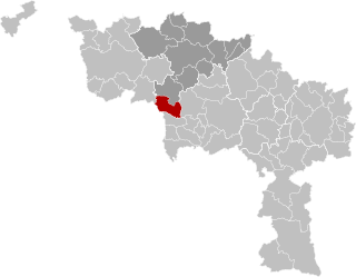 Bernissart Hainaut Belgium Map.svg