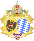 Coat of Arms of Empress Caroline Augusta (Order of Maria Luisa).svg