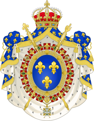 Archivo:Coat of Arms of the Bourbon Restoration (1815-30) (1)