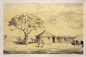 Archivo:El Cuartel de S.E. el General B. Mitre en Tuyuti