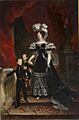 Ferdinando Cavalleri - Ritratto di Maria Teresa d’Asburgo-Lorena Toscana con i figli Vittorio Emanuele e Ferdinando