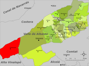 Archivo:Fontanares-Mapa del Valle de Albaida
