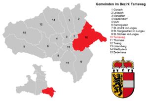 Archivo:Gemeinden im Bezirk Tamsweg