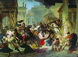 Archivo:Genseric sacking Rome 455 The Sack of Rome, Karl Briullov, 1833-1836