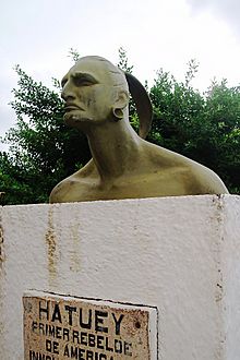 Hatuey monument, Baracoa, Cuba.JPG