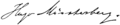 Hugo Münsterberg signature