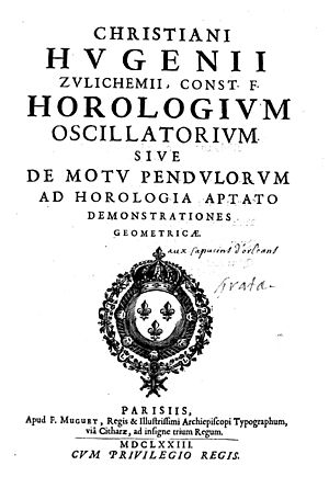 Archivo:Huygens - Horologium oscillatorium, sive De motu pendulorum ad horologia aptato demonstrationes geometricae, 1673 - 869780