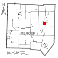 Map of Stoneboro, Mercer County, Pennsylvania Highlighted.png