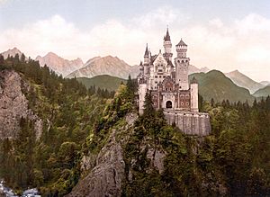 Archivo:Neuschwanstein Castle LOC print rotated