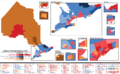 Ontario Provincial Election 2014 Riding Results Map