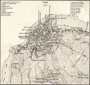 Archivo:Plano de Vigo, Francisco Coello e Pascual Madoz, 1856