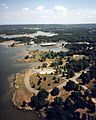 Robert S Kerr Reservoir aerial view 1