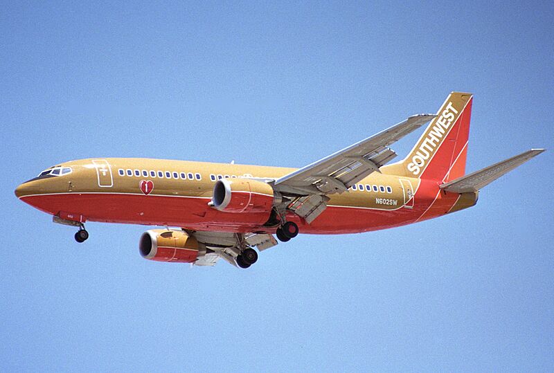 Southwest Airlines Boeing 737-300;N602SW@LAS;01.08.1995 (5023943243)