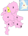 Staffordshire numbered districts