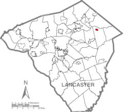Terre Hill, Lancaster County Highlighted.png