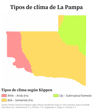 Archivo:Tipos de clima de La Pampa (Köppen)