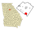 Walton County Georgia Incorporated and Unincorporated areas Social Circle Highlighted