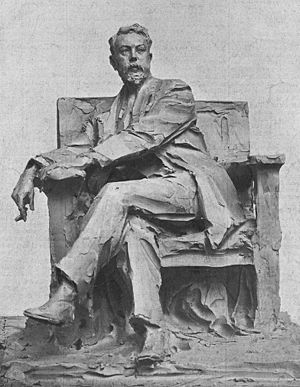 Archivo:1910-04-04, La Ilustración Artística, El eminente escultor español Joaquín Sorolla y Bastida, Príncipe Troubetzkoi (cropped)