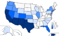 2010 US Census Hispanic map