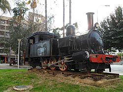Archivo:Antigua locomotora Alcoy-Gandia
