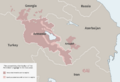 Armenian Language distribution map