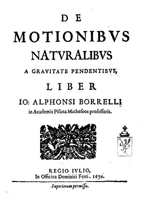 Archivo:Borelli, Giovanni Alfonso – De motionibus naturalibus a gravitate pendentibus, 1670 – BEIC 1221400