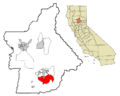 Butte County California Incorporated and Unincorporated areas Palermo Highlighted