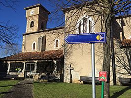 Camino de Santiago a su paso por Santullán