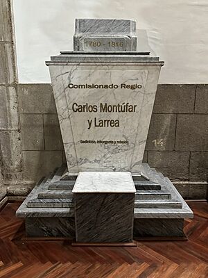 Archivo:Cenotafio de Carlos Montúfar, Catedral Metropolitana de Quito